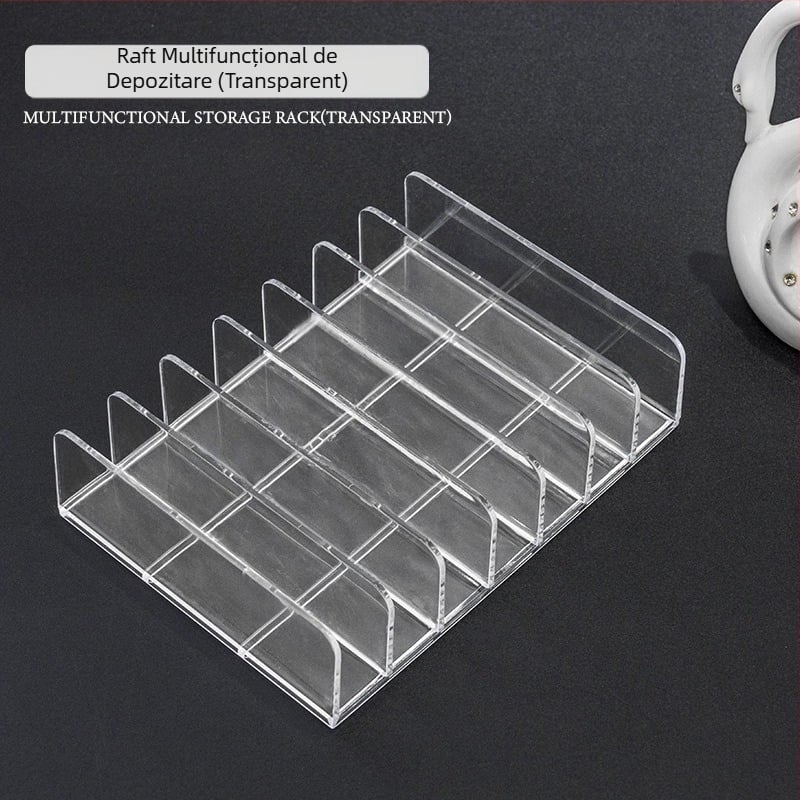 Pernă de aer pudră tort cosmetice pudră fard de pleoape paletă transparentă de depozitare cutie manichiură paletă de culori lucrată manual portabil unghii depozitare raft