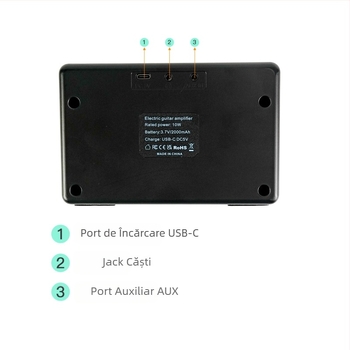 Chitară electrică bas electric difuzor amplificator de sunet 10W portabil mini Bluetooth accesorii audio pentru instrumente