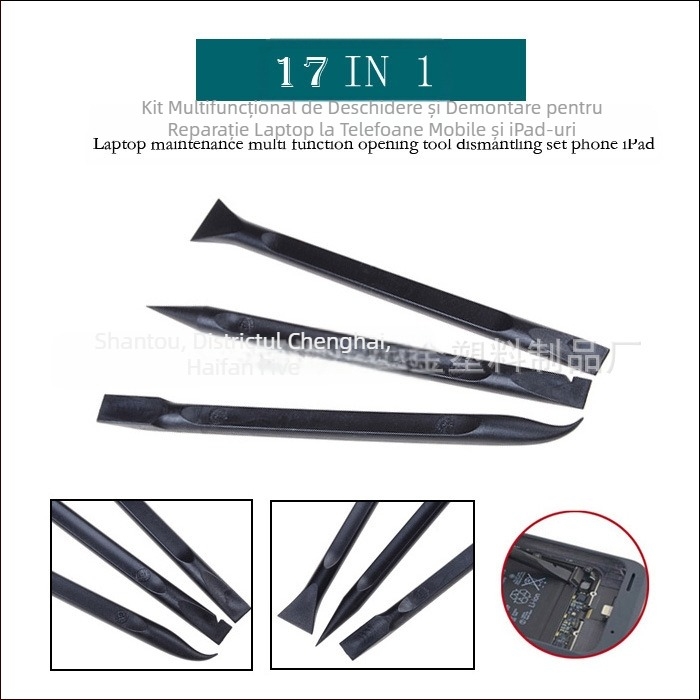 OLL-0003 Instrument multifuncțional 17 în 1 pentru repararea telefoanelor mobile și a computerelor, instrument potrivit pentru telefoane mobile și iPad