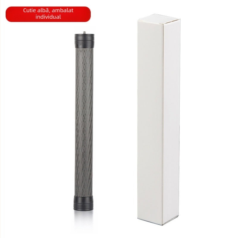 Fibră de carbon Tijă de extensie 36cm Cameră sport Cameră auxiliară Telefon mobil Fotografiere Gimbal Stabilizator Tijă de extensie