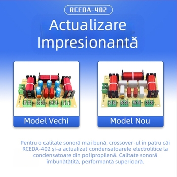 Divizor de frecvență unu înalt unu mediu două joase audio pe patru căi difuzor de acasă fără lipire divizor modificat