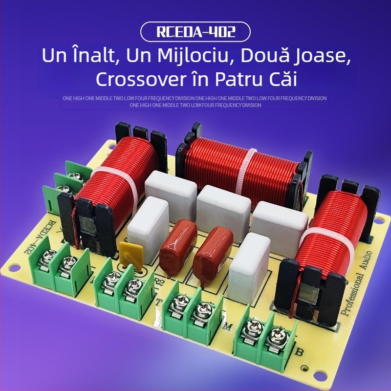 Divizor de frecvență unu înalt unu mediu două joase audio pe patru căi difuzor de acasă fără lipire divizor modificat