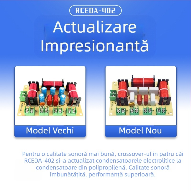 Divizor de frecvență unu înalt unu mediu două joase audio pe patru căi difuzor de acasă fără lipire divizor modificat