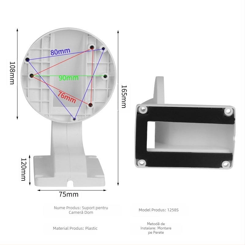 Suport universal de monitorizare din plastic îngroșat, suport pentru cameră en-gros, suport de monitorizare montat pe perete