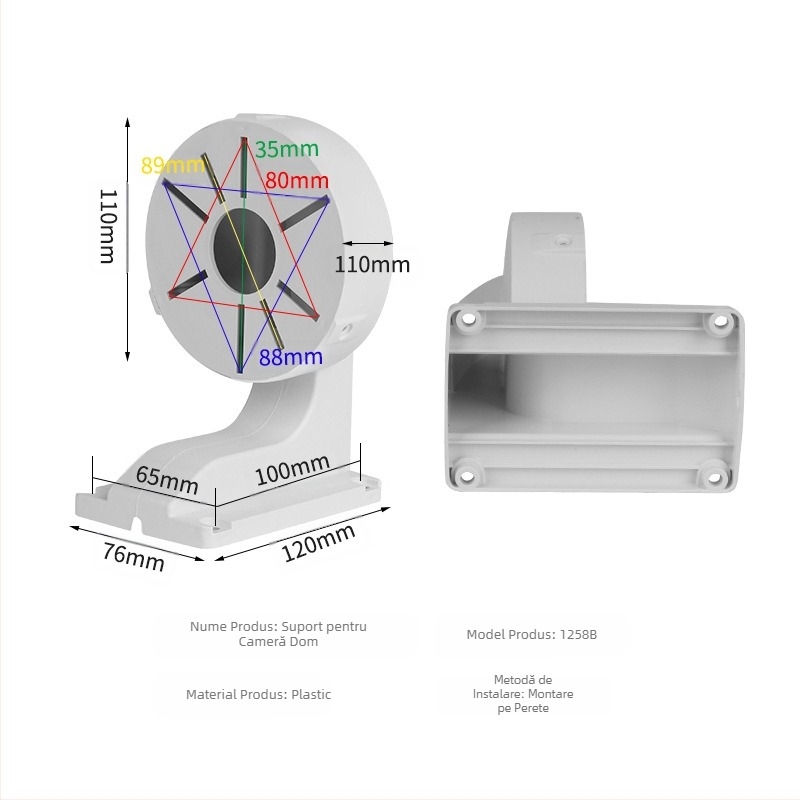 Suport universal de monitorizare din plastic îngroșat, suport pentru cameră en-gros, suport de monitorizare montat pe perete