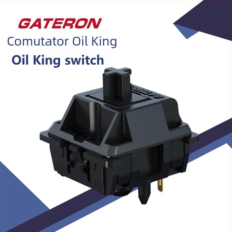 GATERON jiadalong oil king oil king shaft auto-umezitoare liniară atingere 55gf comutator tastatură mecanică 5 pini