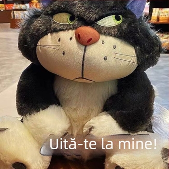 Păpușă amuzantă a lui Lucifer, parodie, păpușă de pisică furioasă, pisică, pernă, pandantiv de pluș, cadou