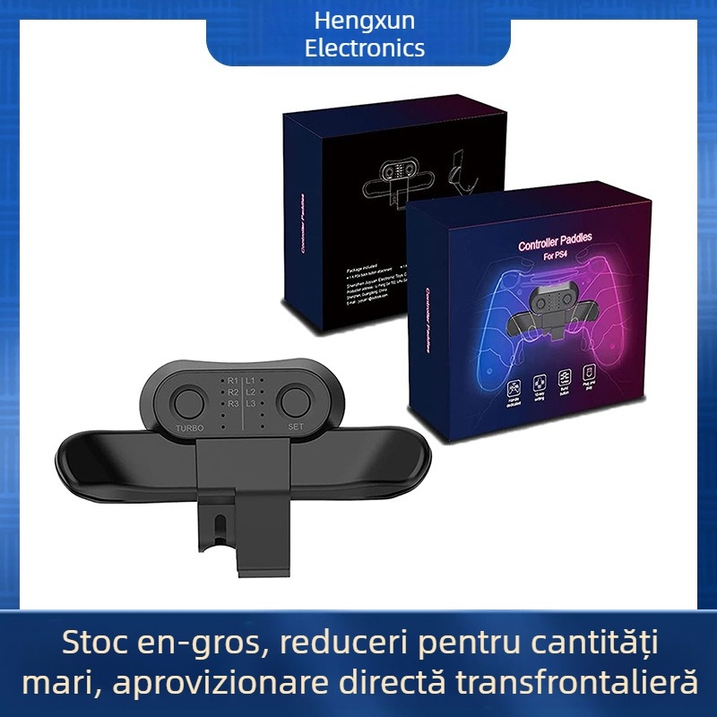 Extensor cheie spate pentru mâner PS4 transfrontalier, programare personalizată pentru partea din spate, convertor cheie cu clip spate Burst