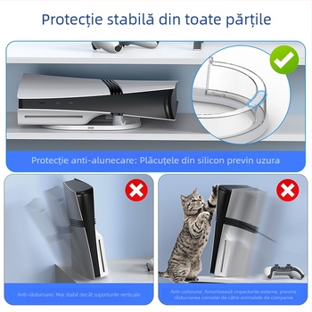 Valoare bună Ps5 Pro Versiune unitate optică Versiune digitală Gazdă orizontală de stocare Rack Ps5 Pro Consolă de jocuri Stand plat