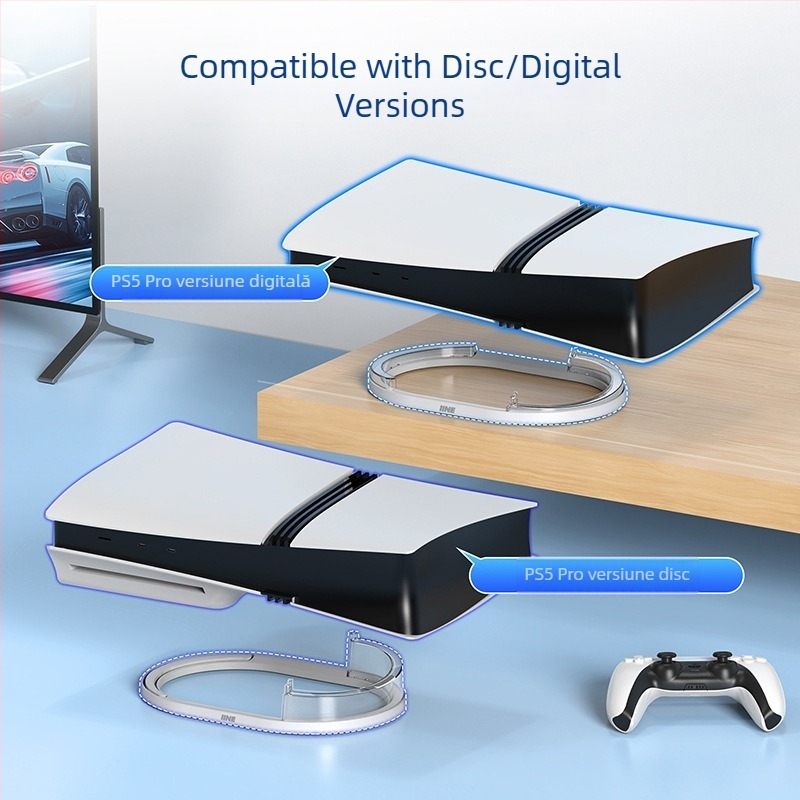 Valoare bună Ps5 Pro Versiune unitate optică Versiune digitală Gazdă orizontală de stocare Rack Ps5 Pro Consolă de jocuri Stand plat
