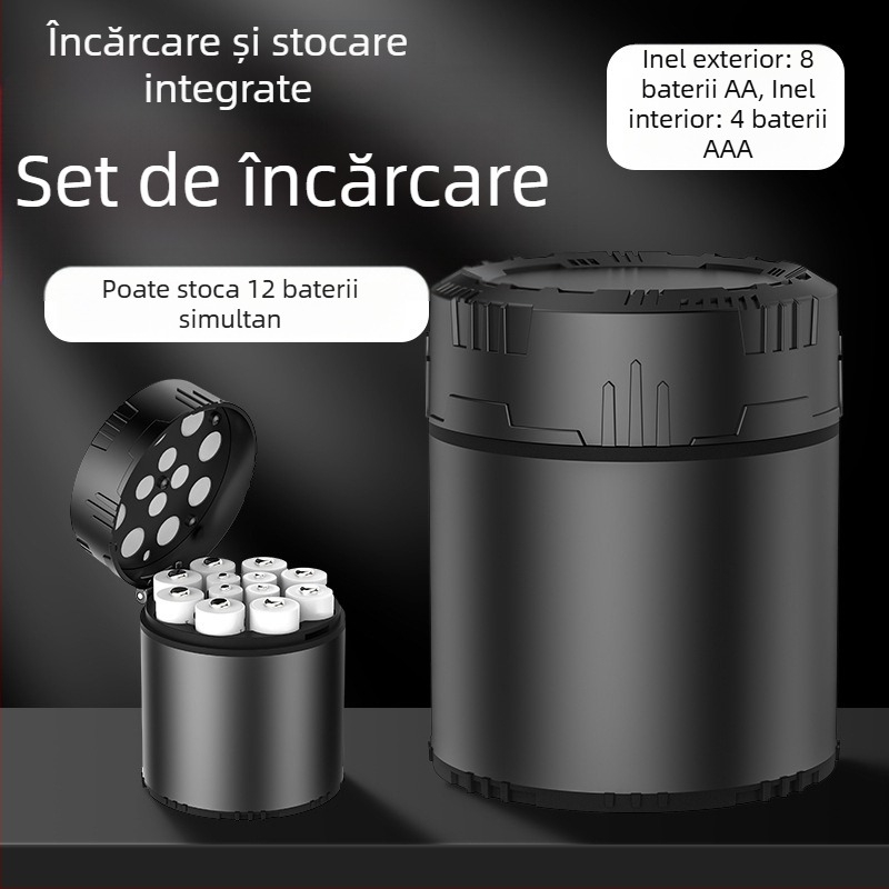 Nr. 5 Nr. 7 Tensiune constantă 1.5V Baterie litiu reîncărcabilă 12 Încărcător de depozitare Depozitare durabilă Încărcător AA integrat