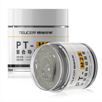 Unsoare siliconică pentru disiparea căldurii PT-M28, familie zero de grade, 25g, pentru computer desktop, notebook, placă grafică, GPU, cip, silicon pentru disiparea căldurii