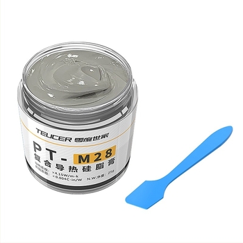 Unsoare siliconică pentru disiparea căldurii PT-M28, familie zero de grade, 25g, pentru computer desktop, notebook, placă grafică, GPU, cip, silicon pentru disiparea căldurii