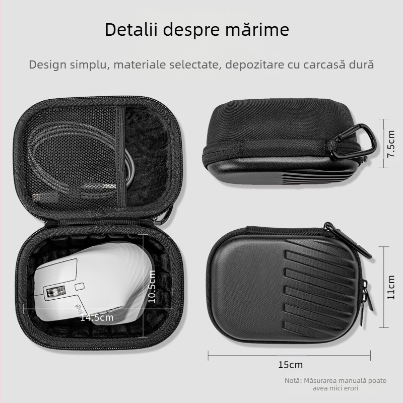 Potrivit pentru carcasa de depozitare pentru mouse-ul wireless Logitech MXMaster3S și carcasa de transport pentru mouse-ul Razer Viper V3Pro