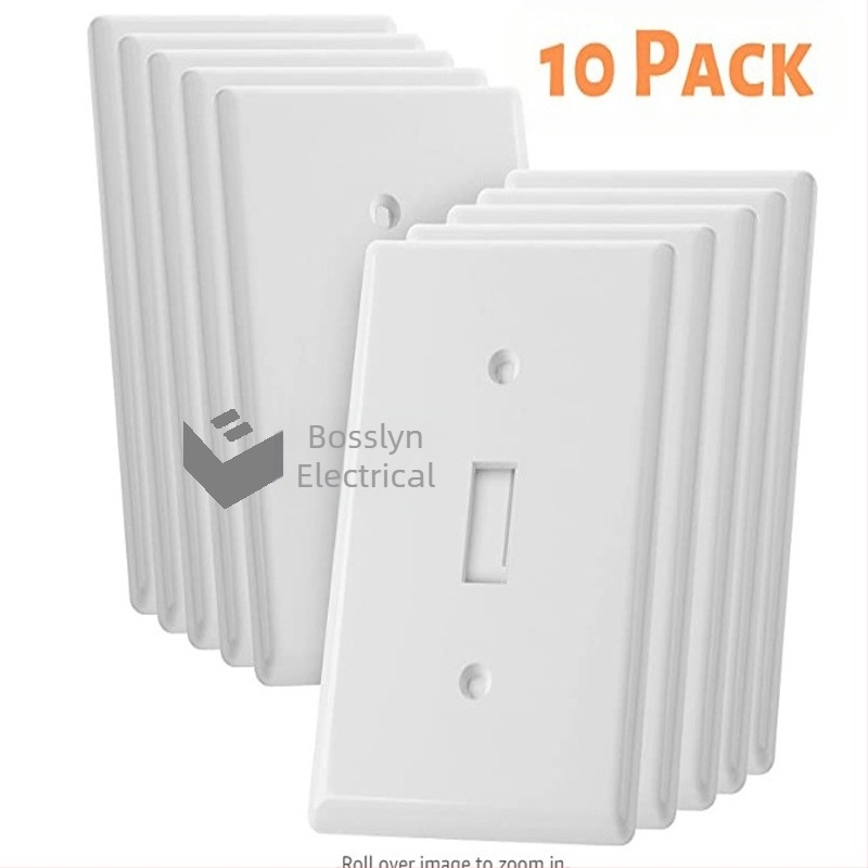 Furnizare panou de comutare cu un singur comutator cu ecartament american, certificare americană, panou de priză de perete din material PC