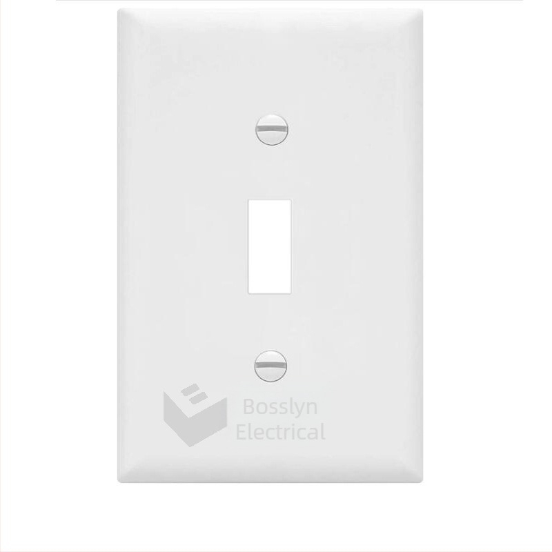 Furnizare panou de comutare cu un singur comutator cu ecartament american, certificare americană, panou de priză de perete din material PC