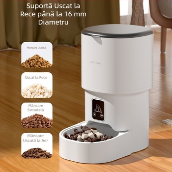 Hrănitor automat pentru animale de companie, temporizator cantitativ pentru pisici, hrană inteligentă pentru pisici, hrană pentru câini, telecomandă, WiFi, Bluetooth, mașină de hrănit cu control de la distanță