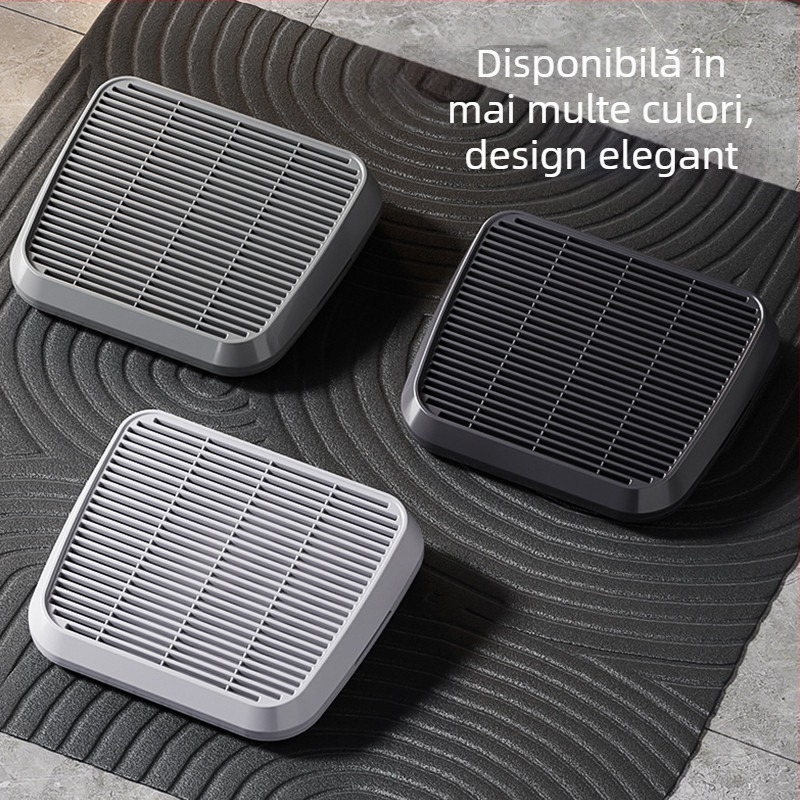 Tavă dublă pentru litiera pisicilor, masă anti-nisip, control al scurgerilor de nisip, tavă specială pentru litiera pisicilor, filtru de înălțime anti-nisip, pedală pentru litiera pisicilor