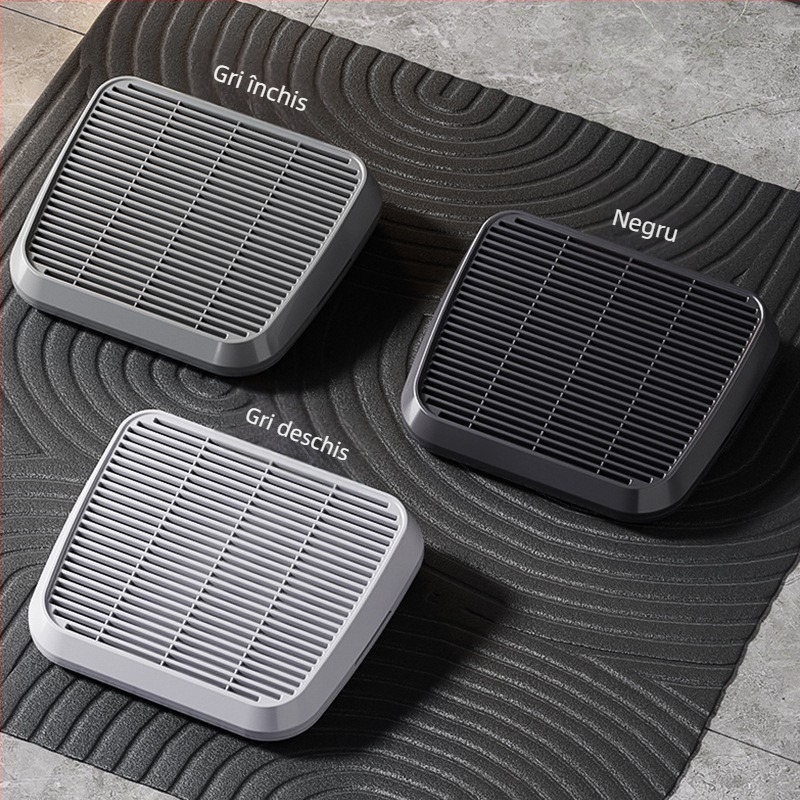 Tavă dublă pentru litiera pisicilor, masă anti-nisip, control al scurgerilor de nisip, tavă specială pentru litiera pisicilor, filtru de înălțime anti-nisip, pedală pentru litiera pisicilor