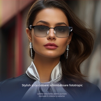 Ascultarea muzicii transfrontaliere, ochelari inteligenți, ochelari Bluetooth, ochelari fotocromatici cu lumină albastră, ochelari de soare pentru apeluri telefonice, lentile înlocuibile, condus și navigare