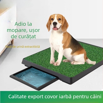 Toaletă pentru câini, potrivită pentru gazon, toaletă pentru câini, versiune mare și mică, simulată peluză, saltea de schimbat animale de companie, stoc gata de fabrică transfrontalier