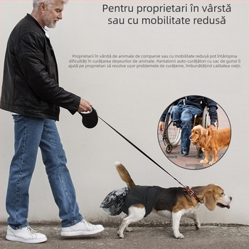 Pantaloni de animale de companie universali pentru câini, lavabili, pentru câini și pisici, pantaloni de autoîngrijire portabili pentru animale de companie, sac de colectare a cacaului