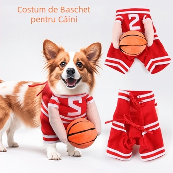Îmbrăcăminte de baschet pentru câini T New Îmbrăcăminte de baschet pentru câini Îmbrăcăminte de baschet Cospaly pentru personal de baschet Îmbrăcăminte pentru animale de companie Îmbrăcăminte de transformare pentru câini