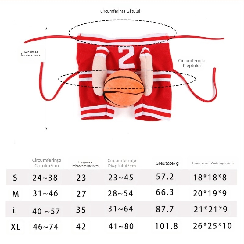 Îmbrăcăminte de baschet pentru câini T New Îmbrăcăminte de baschet pentru câini Îmbrăcăminte de baschet Cospaly pentru personal de baschet Îmbrăcăminte pentru animale de companie Îmbrăcăminte de transformare pentru câini