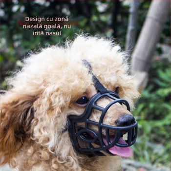 Mască de gură pentru câini, anti-mușcătură, pentru câini mari, cu gură scurtă, pentru animale de companie, Teddy mic, anti-lătrat, poate bea apă pentru a preveni mâncatul fără discernământ