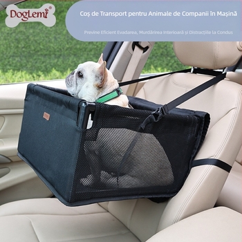 Cușcă auto pentru câini de dimensiuni mici și mijlocii, pentru rândurile din față și din spate, cuib auto, pernă de siguranță pentru câini, cușcă auto transfrontalieră pentru animale de companie
