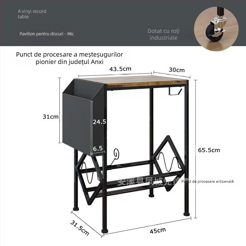 Raft de depozitare CD în stil retro pentru casă, din oțel carbon, creativ, pentru living, raft de depozitare mic, raft de cărți simplu
