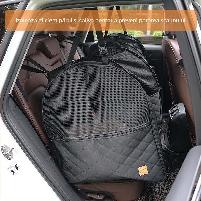 Cuibă de animal de companie reglabilă, montată în mașină, pentru câini medii și mari, tunel, cușcă portabilă pentru animale de companie, anti-murdar, pentru mașini, consumabile pentru animale de companie, câini