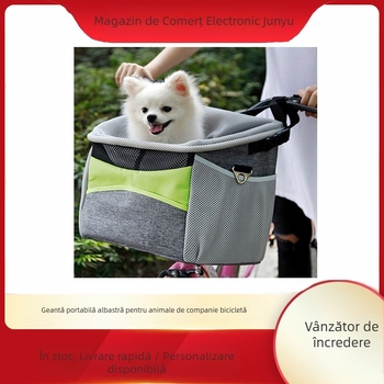 Geantă de transport pentru biciclete pentru animale de companie, albastră, pentru călătorii, pentru animale de companie, geantă de mână pentru călătorii, rucsac de umăr pentru animale de companie