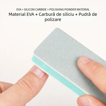 Text pentru unghii, piesă de tofu, bijuterii, piele rezistentă la rugină și uzură, nu scade, nisip pentru lustruire, placă specială de lustruire față-verso