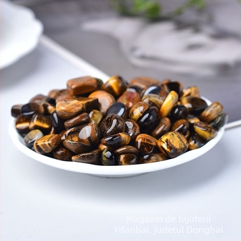 Pietriș natural din piatră de ochi de tigru pentru pavajul acvariilor, piatră decorativă, ghiveci de flori, pavaj cu piatră mică, pietriș cristalin, en-gros