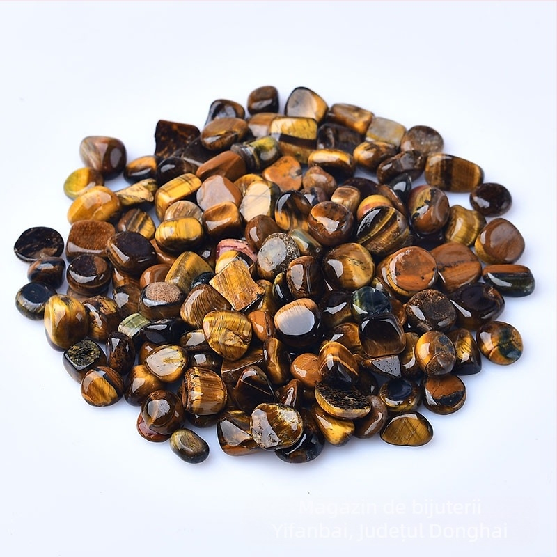 Pietriș natural din piatră de ochi de tigru pentru pavajul acvariilor, piatră decorativă, ghiveci de flori, pavaj cu piatră mică, pietriș cristalin, en-gros