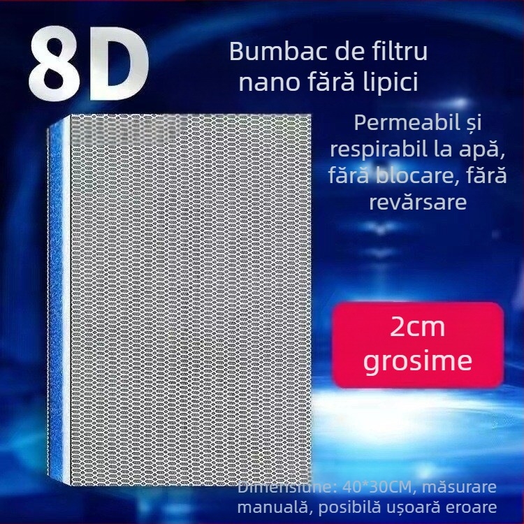 Filtru de acvariu din bumbac, filtru de acvariu, permeabilitate ridicată, îngroșat, biochimic, din bumbac