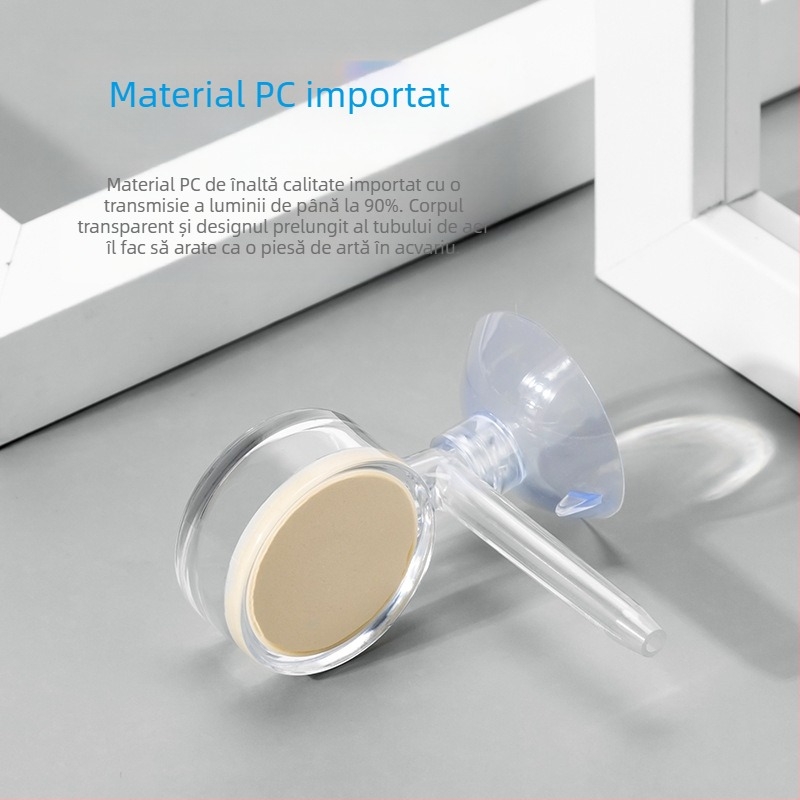 Atomizor de difuzie CO2 acrilic pentru acvarii, rafinator transparent cu dioxid de carbon pentru plante acvatice zero, consumabile pentru acvariu