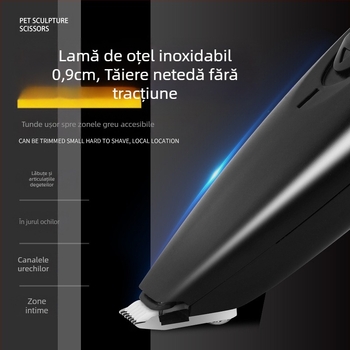 Electric Push Hair Cutter pentru pisică, câine, picior, ras, tăietor de păr, picior, animal de companie, picior, degete, ras, tăietor de păr, tăietor de păr, ureche, mut