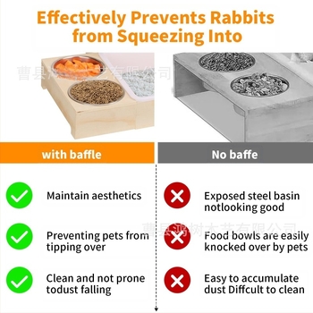 Hrănitoare de fân pentru iepuri transfrontalieră din lemn, hrănitoare pentru animale mici din lemn masiv, uz casnic, consumabile pentru animale mici din lemn