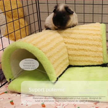 Cuib de hamster, porc olandez, iepure, tunel de evadare, cort de evadare, cuib de patru anotimpuri, universal, canal pentru animale de companie mici, hamac