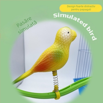 Papagal pasăre jucărie mestecare plictiseală relief pasăre jucărie negru Phoenix bujor stand pol pasăre colivie consumabile papagal pasăre jucărie set