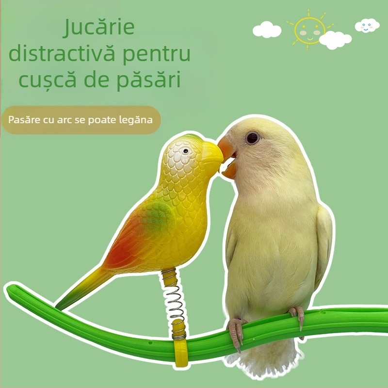 Papagal pasăre jucărie mestecare plictiseală relief pasăre jucărie negru Phoenix bujor stand pol pasăre colivie consumabile papagal pasăre jucărie set