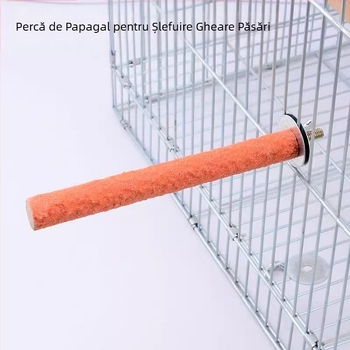 Băț de șlefuit cu gheare de papagal, suport pentru păsări de șlefuit, suport pentru băț, piatră de șlefuit pentru gură și dinți în formă de piele de tigru, bujor negru Phoenix, jucării și accesorii