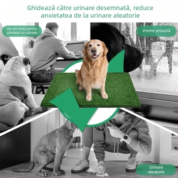 Covoraș de scutec antiderapant și etanș pentru animale de companie, imitație de gazon, respirabil și ușor de spălat, covoraș universal pentru toaletă, din iarbă, pentru dresaj, pentru câini și pisici