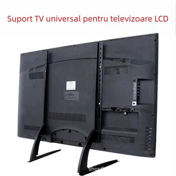 Suport TV universal, bază reglabilă pentru birou fără găurire, universal pentru televizoare LCD de 14-75 inch