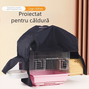 Salopă pentru colivie, izolație termică, umbrire, artefact rezistent la vânt, artefact de iarnă, misterios, piele de tigru, set de păsări, consumabile pentru papagali, en-gros