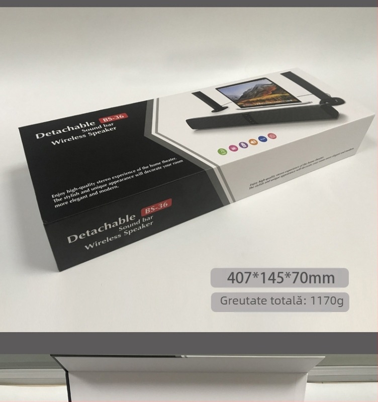 Model privat, difuzor lung detașabil, creativ, transfrontalier, pentru acasă, TV, computer, feedback, perete, difuzor Bluetooth