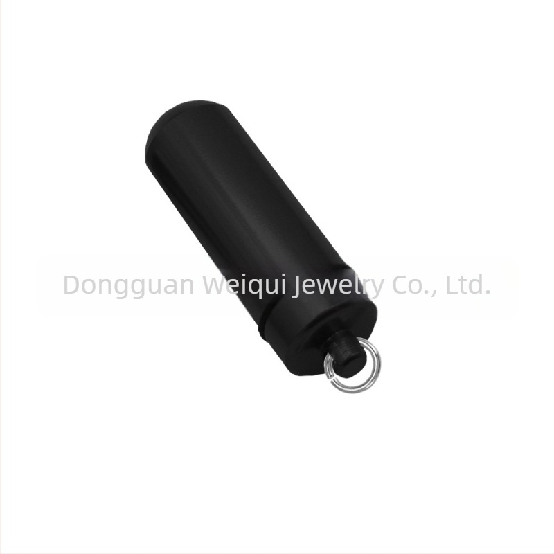 Pandantiv comemorativ cilindric simplu cu imprimeu de gheare negre, cenușă, inscripționat pe unghii, colier personalizat cu sticlă de parfum, borcan de cenușă