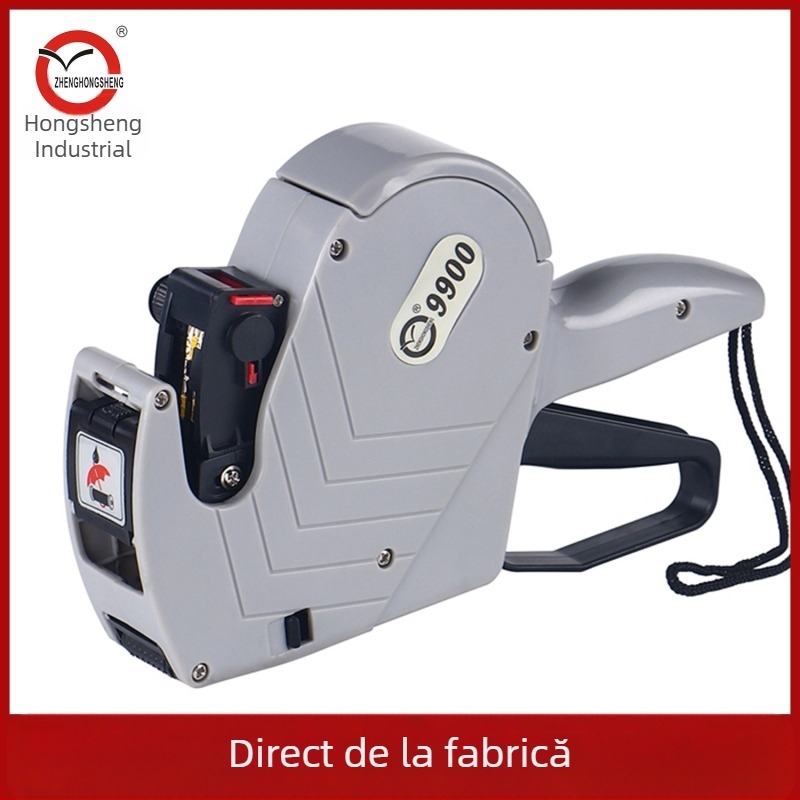 Mașină de preț Hongsheng direct din fabrică 9900, cu un singur rând de 8 prețuri, cod mașină, mașină de supermarket, dată preț mașină